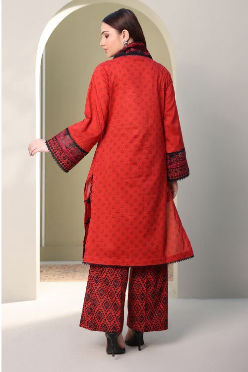 Zellbury Summer Print Embroidered Lawn Shirt 2 Piece - WUS25E20168