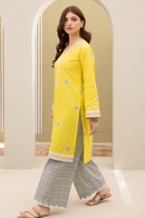 Zellbury Summer Print Embroidered Lawn Shirt 2 Piece - WUS25E20310