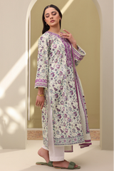 Zellbury Summer Print Embroidered Lawn Shirt 2 Piece - WUS25E20313