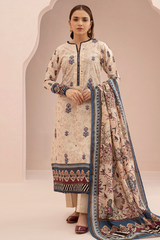 Zellbury Summer Print Embroidered Lawn Shirt 2 Piece - WUS25E20314