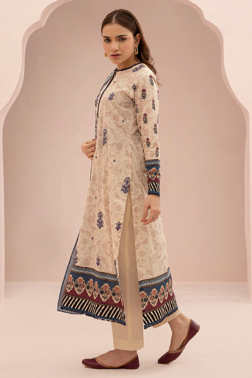 Zellbury Summer Print Embroidered Lawn Shirt 2 Piece - WUS25E20314