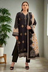 Zellbury Summer Print Embroidered Lawn Shirt 2 Piece - WUS25E20377