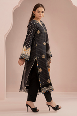Zellbury Summer Print Embroidered Lawn Shirt 2 Piece - WUS25E20377