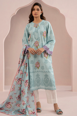 Zellbury Summer Print Embroidered Lawn Shirt 2 Piece - WUS25E20488