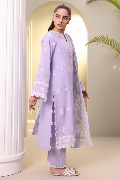 Zellbury Summer Embroidered Lawn 3-Piece - WUS25E30068