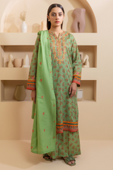 Zellbury Summer Printed Embroidered Lawn 3-Piece - WUS25E30207