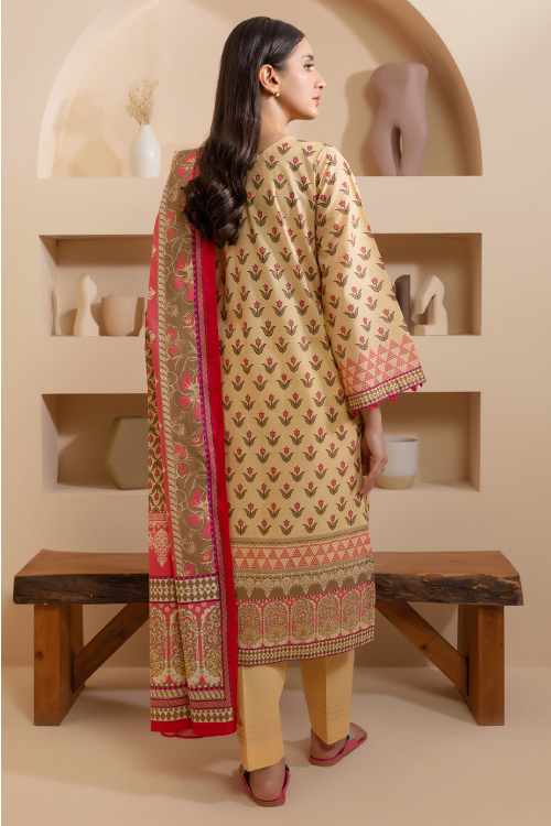 Zellbury Summer Printed Embroidered Lawn 3-Piece - WUS25E30278