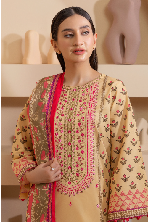Zellbury Summer Printed Embroidered Lawn 3-Piece - WUS25E30278