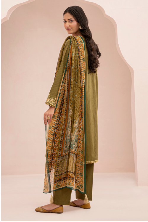 Zellbury Summer Embroidered Lawn 3-Piece - WUS25E30347