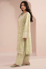Zellbury Summer Digital Print Embroidered Cambric 3 Piece - WUS25E30354