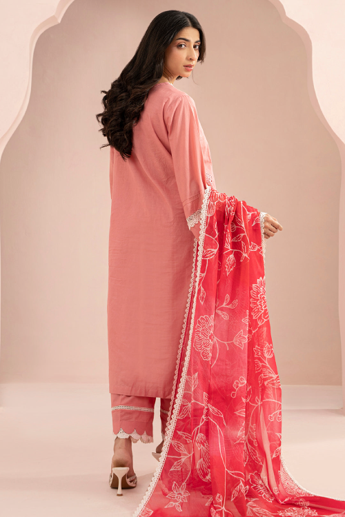 Zellbury Summer dyed embroider dobby Lawn 3 Piece - WUS25E30356