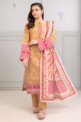 Zellbury Summer Print Embroidered Textured Lawn 3 Piece - WUS25E30401
