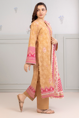 Zellbury Summer Print Embroidered Textured Lawn 3 Piece - WUS25E30401