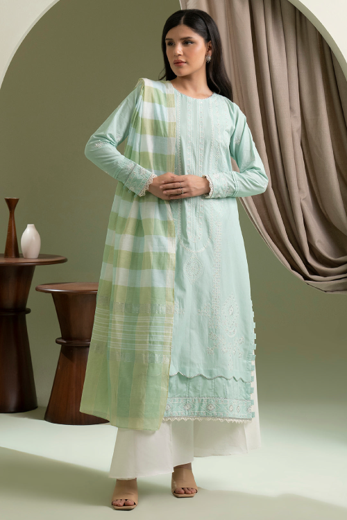 Zellbury Summer dyed Embroidered Lawn 3 Piece - WUS25E30405