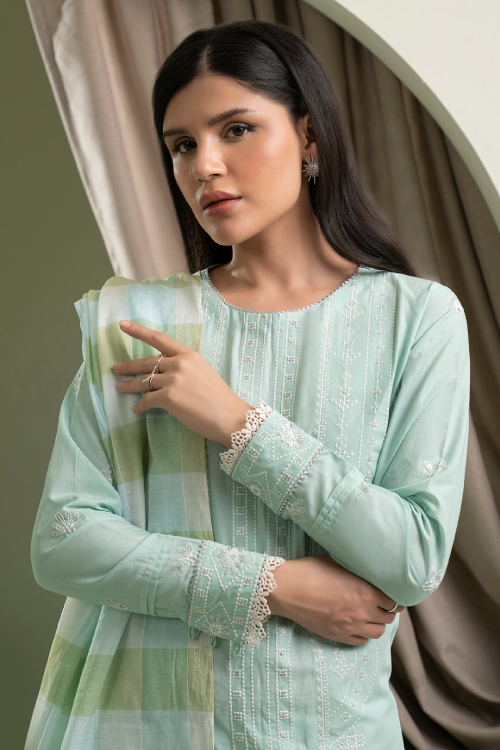 Zellbury Summer dyed Embroidered Lawn 3 Piece - WUS25E30405