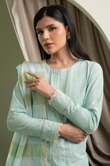 Zellbury Summer dyed Embroidered Lawn 3 Piece - WUS25E30405