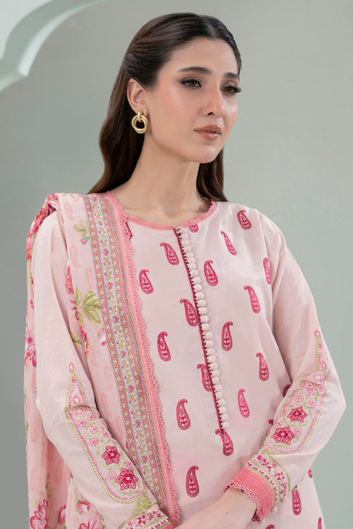 Zellbury Summer dyed Embroidered Lawn 3 Piece - WUS25E30462