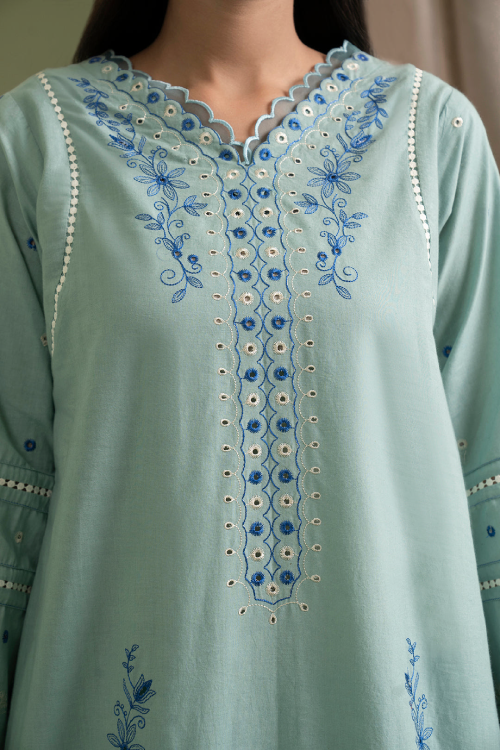 Zellbury Summer dyed Embroidered Lawn 3 Piece - WUS25E30463