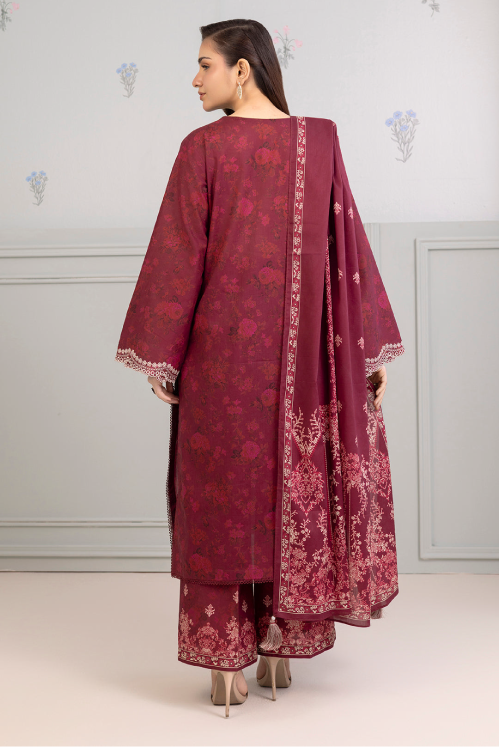 Zellbury Summer Printed Embroidered Lawn 3-Piece - WUS25E30524