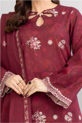 Zellbury Summer Printed Embroidered Lawn 3-Piece - WUS25E30524