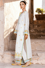 Zellbury dyed embroidered chikankari Lawn shirt-WUS25E30804