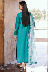 Zellbury dyed chikankari Lawn shirt-WUS25E30823