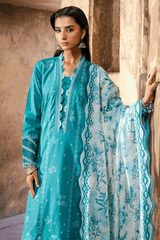 Zellbury dyed chikankari Lawn shirt-WUS25E30823