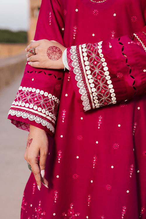 Zellbury chikankari Lawn shirt-WUS25E30824