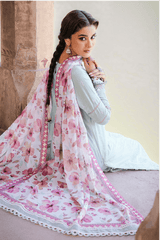 Zellbury dyed embroidered chikankari Lawn shirt-WUS25E30826