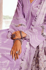 Zellbury dyed chikankari Lawn shirt-WUS25E30827