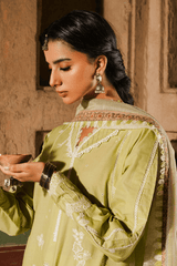 Zellbury dyed chikankari Lawn shirt-WUS25E30828