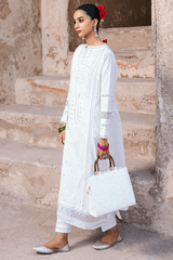 Zellbury dyed embroidered chikankari Lawn shirt-WUS25E30831
