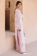 Zellbury dyed embroidered chikankari Lawn shirt-WUS25E30836