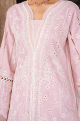 Zellbury dyed embroidered chikankari Lawn shirt-WUS25E30836