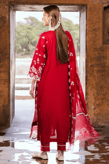 Zellbury dyed Chikankari Lawn shirt-WUS25E30837