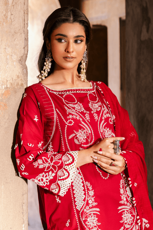 Zellbury dyed Chikankari Lawn shirt-WUS25E30837