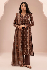 Zellbury Summer Print Embroidered Lawn Shirt 3 Piece - WUS25X30424