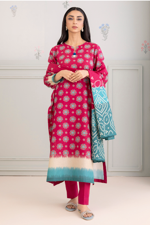 Zellbury Summer Printed Lawn 3-Piece - WUS25X30435