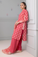Zellbury Summer Print Embroidered Lawn Shirt 3 Piece - WUS25X30493
