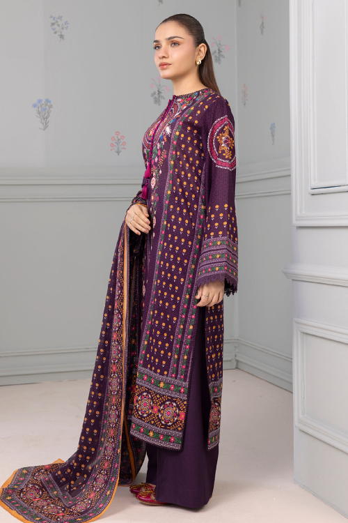Zellbury Summer Print Embroidered Lawn Shirt 3 Piece - WUS25X30494