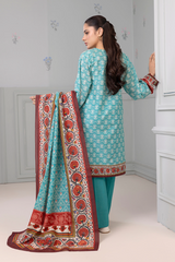 Zellbury Summer Print Embroidered Lawn Shirt 3 Piece - WUS25X30497