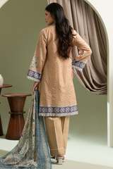 Zellbury Summer Print Embroidered Lawn Shirt Digital 3 Piece - WUS25X30507