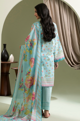 Zellbury Summer Print Embroidered Lawn Shirt 3 Piece - WUS25X30510