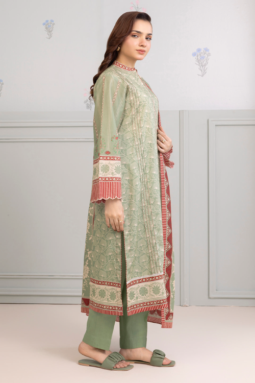 Zellbury Summer Print Embroidered Lawn Shirt 3 Piece - WUS25X30513