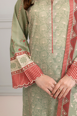 Zellbury Summer Print Embroidered Lawn Shirt 3 Piece - WUS25X30513