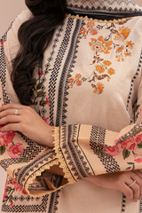 Zellbury Summer Print Embroidered Lawn Shirt Digital 3 Piece - WUS25X30577
