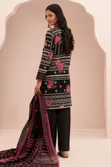 Zellbury Summer Print Embroidered Lawn Shirt Digital 3 Piece - WUS25X30583