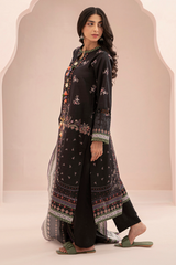 Zellbury Summer Print Embroidered Lawn Shirt Digital 3 Piece - WUS25X30664