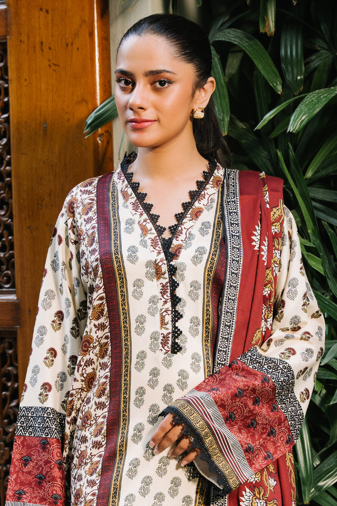 Zellbury Digital Printed viscose 2 Piece-WUW24X20254