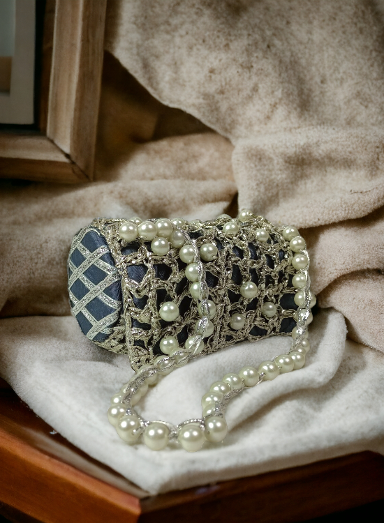 Drum Off White Pearl and Gotta Work Clutch Bag